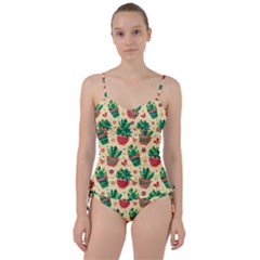 Cactus Love 5 Sweetheart Tankini Set by designsbymallika