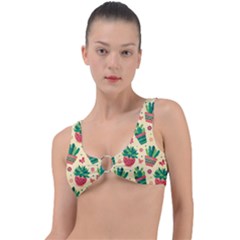 Cactus Love 5 Ring Detail Bikini Top by designsbymallika