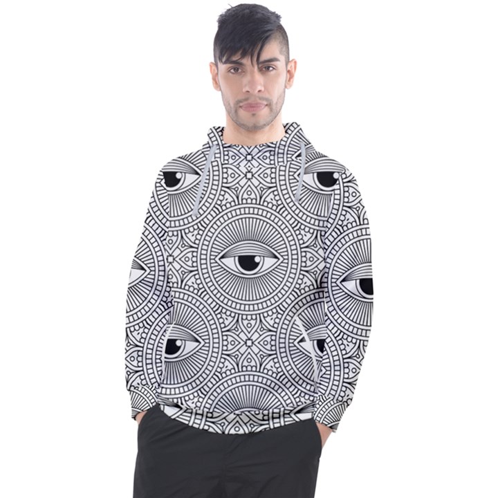 Eye Pattern Men s Pullover Hoodie