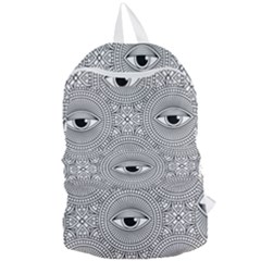 Eye Pattern Foldable Lightweight Backpack by designsbymallika