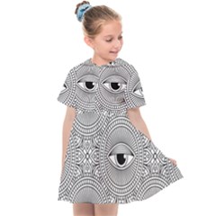 Eye Pattern Kids  Sailor Dress by designsbymallika