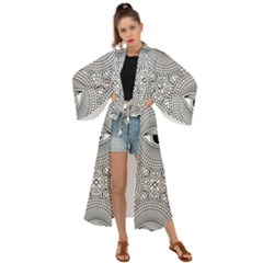 Eye Pattern Maxi Kimono by designsbymallika