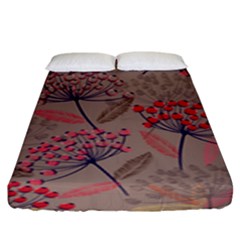 Cherry Love Fitted Sheet (king Size) by designsbymallika