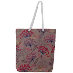 Cherry Love Full Print Rope Handle Tote (large) by designsbymallika