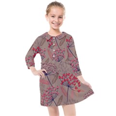 Cherry Love Kids  Quarter Sleeve Shirt Dress by designsbymallika