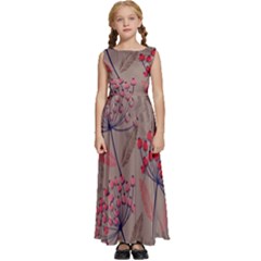 Cherry Love Kids  Satin Sleeveless Maxi Dress