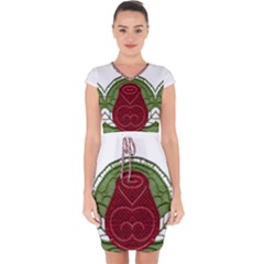 IM Fourth Dimension Colour 7 Capsleeve Drawstring Dress 