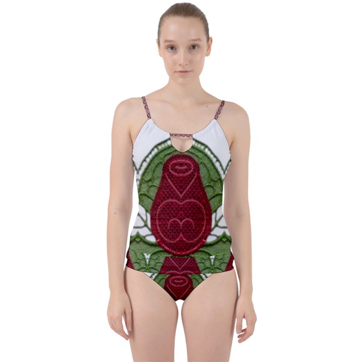 IM Fourth Dimension Colour 7 Cut Out Top Tankini Set