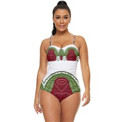 IM Fourth Dimension Colour 7 Retro Full Coverage Swimsuit