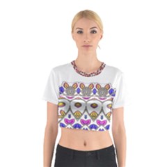 Im Fourth Dimension Colour 8 Cotton Crop Top by imanmulyana