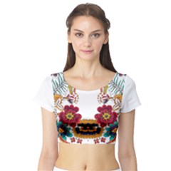 IM Fourth Dimension Colour 12 Short Sleeve Crop Top