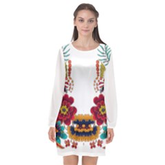 Im Fourth Dimension Colour 12 Long Sleeve Chiffon Shift Dress  by imanmulyana