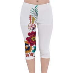 Im Fourth Dimension Colour 12 Velvet Capri Leggings 