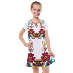 IM Fourth Dimension Colour 12 Kids  Cross Web Dress