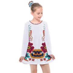 IM Fourth Dimension Colour 12 Kids  Long Sleeve Dress