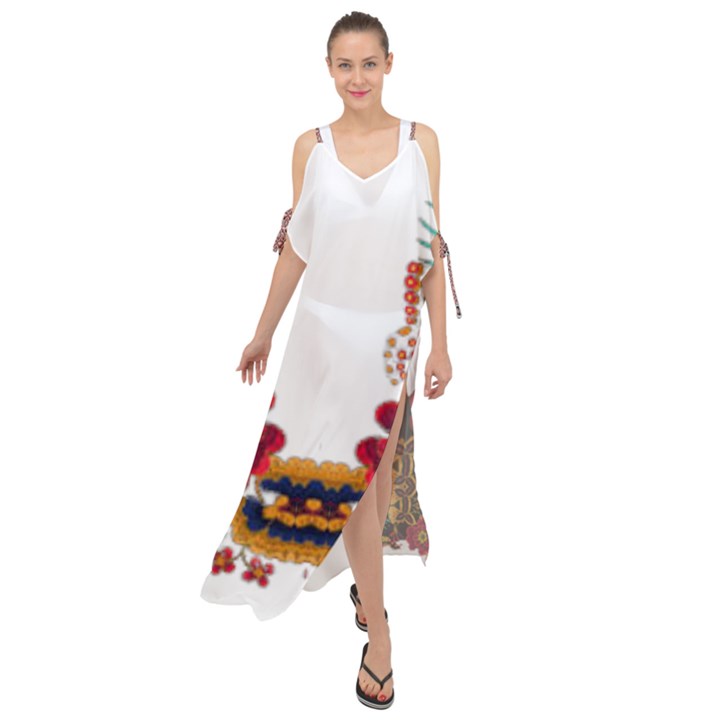 IM Fourth Dimension Colour 12 Maxi Chiffon Cover Up Dress