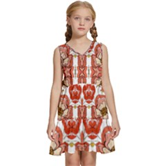 Im Fourth Dimension Colour 13 Kids  Sleeveless Tiered Mini Dress by imanmulyana