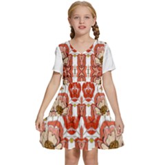 Im Fourth Dimension Colour 13 Kids  Short Sleeve Tiered Mini Dress by imanmulyana