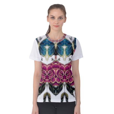 Im Fourth Dimension Colour 14 Women s Cotton Tee by imanmulyana