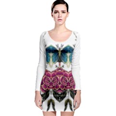 Im Fourth Dimension Colour 14 Long Sleeve Bodycon Dress