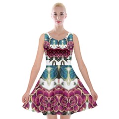 Im Fourth Dimension Colour 14 Velvet Skater Dress