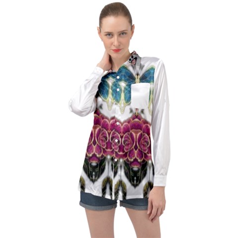 Im Fourth Dimension Colour 14 Long Sleeve Satin Shirt by imanmulyana