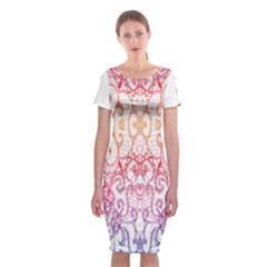 Im Fourth Dimension Colour 15 Classic Short Sleeve Midi Dress by imanmulyana