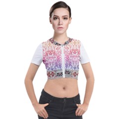 Im Fourth Dimension Colour 15 Short Sleeve Cropped Jacket by imanmulyana