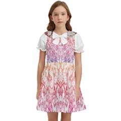 Im Fourth Dimension Colour 15 Kids  Bow Tie Puff Sleeve Dress