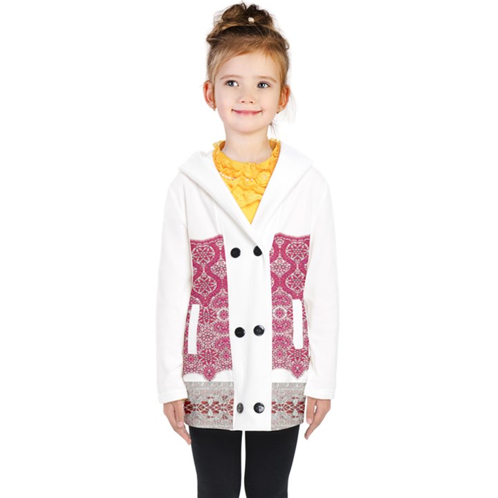 IM Fourth Dimension Colour 16 Kids  Double Breasted Button Coat