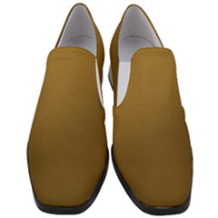 Gold Women Slip On Heel Loafers by nate14shop