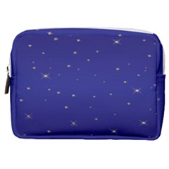 Gold-blue Make Up Pouch (medium)