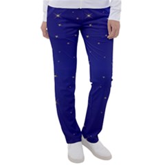 Gold-blue Women s Casual Pants by nate14shop