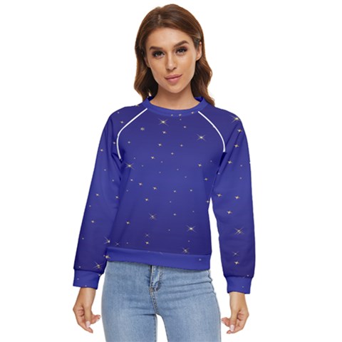 Gold-blue Women s Long Sleeve Raglan Tee by nate14shop