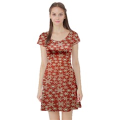 Holiday Short Sleeve Skater Dress by nate14shop