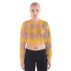 Pattern Box Cropped Sweatshirt by nate14shop