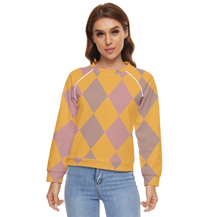 Pattern Box Women s Long Sleeve Raglan Tee