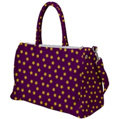 Stars,yellow Purple Duffel Travel Bag by nate14shop