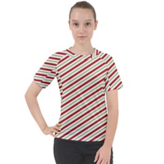 Stripes Women s Sport Raglan Tee