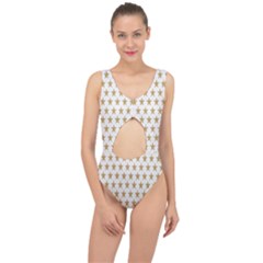 Gold Stars Center Cut Out Swimsuit by nate14shop