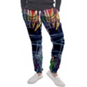 Color-background-structure-lines- Men s Jogger Sweatpants View1