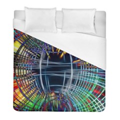 Color-background-structure-lines- Duvet Cover (full/ Double Size) by Jancukart