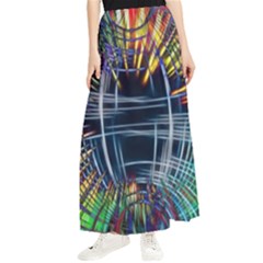 Color-background-structure-lines- Maxi Chiffon Skirt