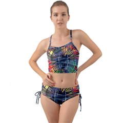 Color-background-structure-lines- Mini Tank Bikini Set