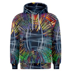 Color-background-structure-lines- Men s Overhead Hoodie