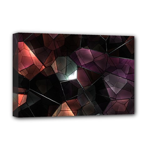 Crystals Background Designluxury Deluxe Canvas 18  X 12  (stretched)