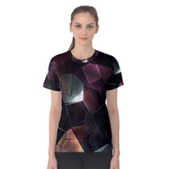 Crystals Background Designluxury Women s Cotton Tee