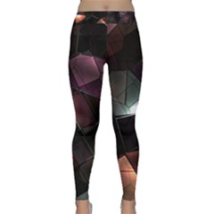 Crystals Background Designluxury Classic Yoga Leggings by Jancukart