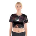 Crystals background designluxury Cotton Crop Top View1