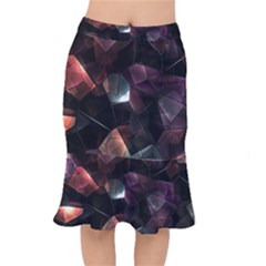 Crystals Background Designluxury Short Mermaid Skirt